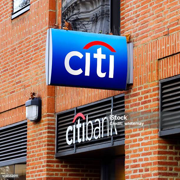 Citibanksinais - Fotografias de stock e mais imagens de Citibank - Citibank, Citigroup, Atividade bancária