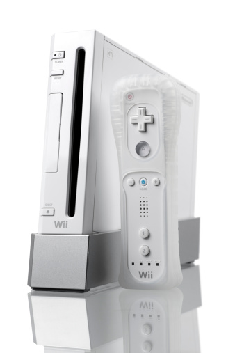 Bucharest,Romania - 18 april 2011. A studio shot of the Nintendo Wii video game console with remote controller