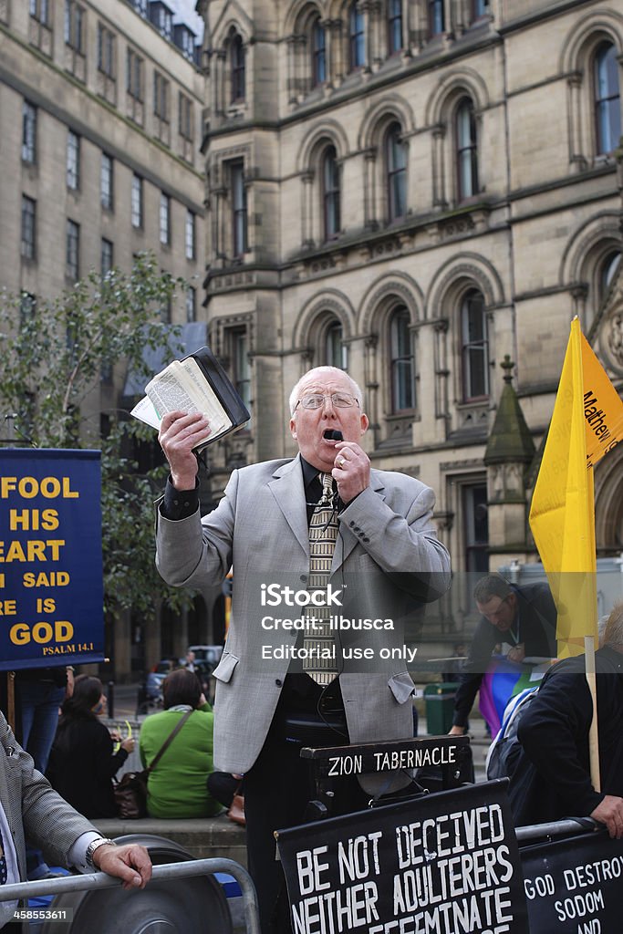 Manchester Pride Parade 2009 opposer Pregador - Royalty-free Berrar Foto de stock