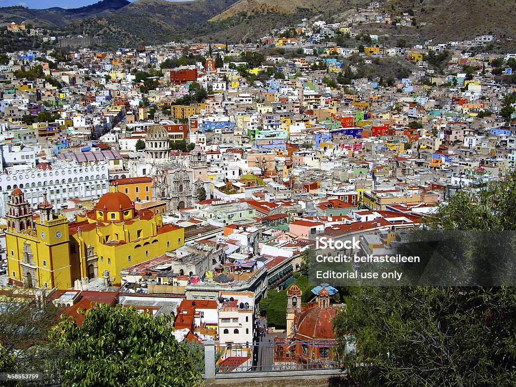 Guanajuato: Una città sulla collina - Foto stock royalty-free di Ambientazione esterna