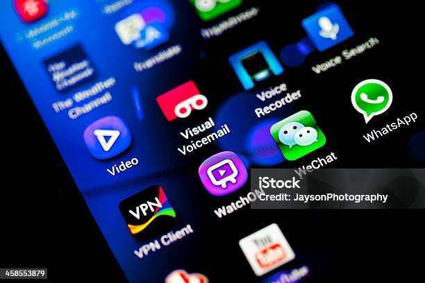 Wechat 일부 기타 모바일 앱 LCD에 대한 스톡 사진 및 기타 이미지 - LCD, T-Mobile, WeChat