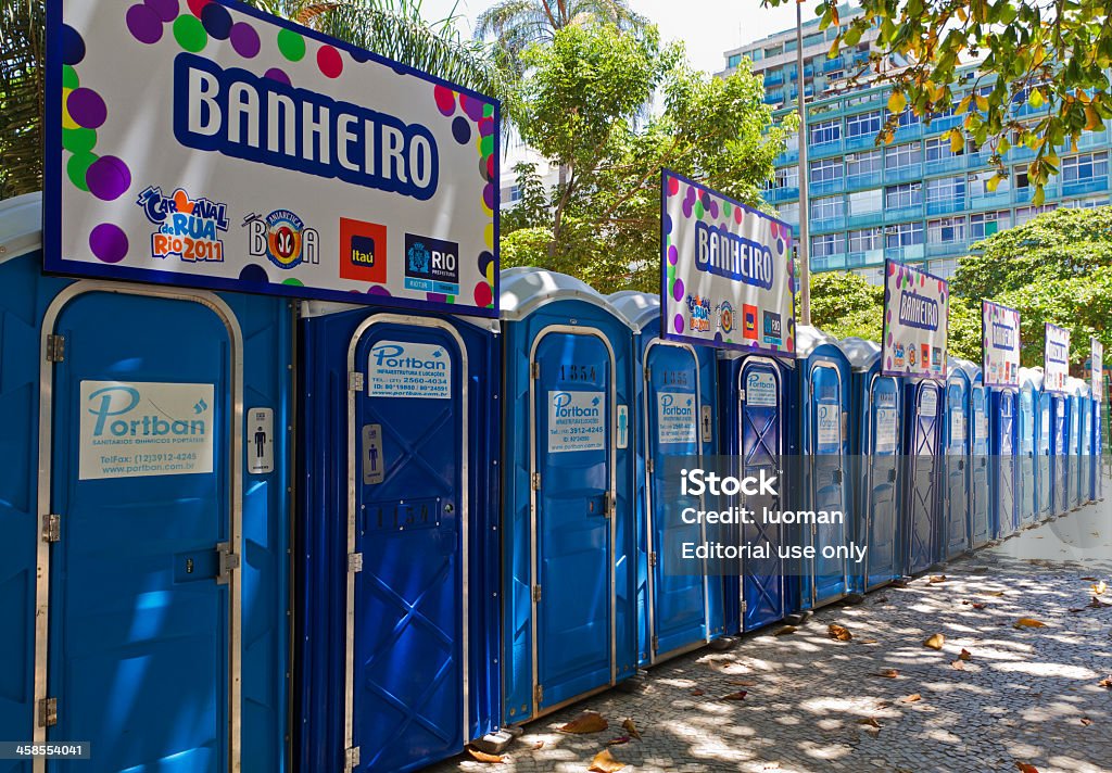 Público casas de banho-tempo de Carnaval no Rio de Janeiro - Royalty-free Ao Ar Livre Foto de stock