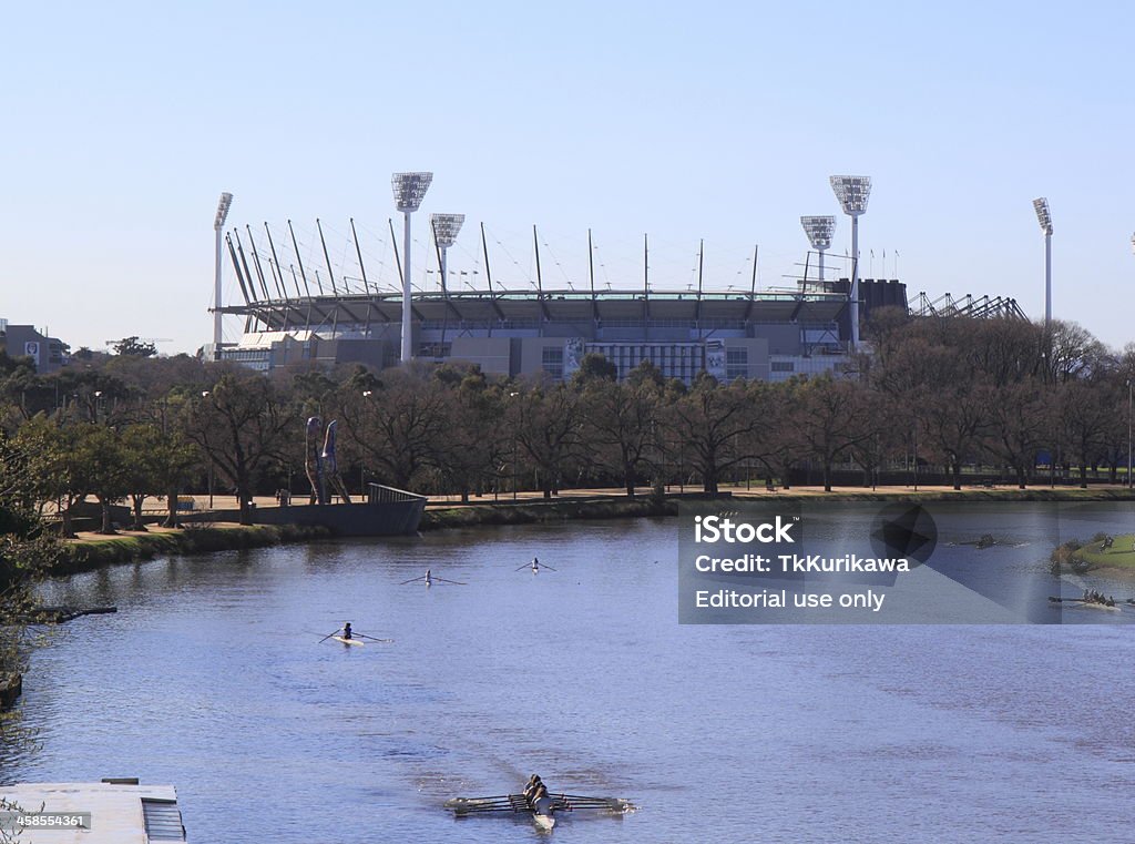 Stadio sportivo di Melbourne - Foto stock royalty-free di Campo di cricket di Melbourne