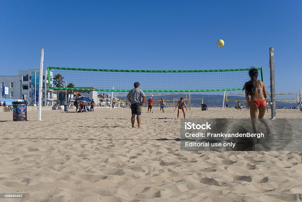 Voleibol de playa - Foto de stock de Actividad libre de derechos