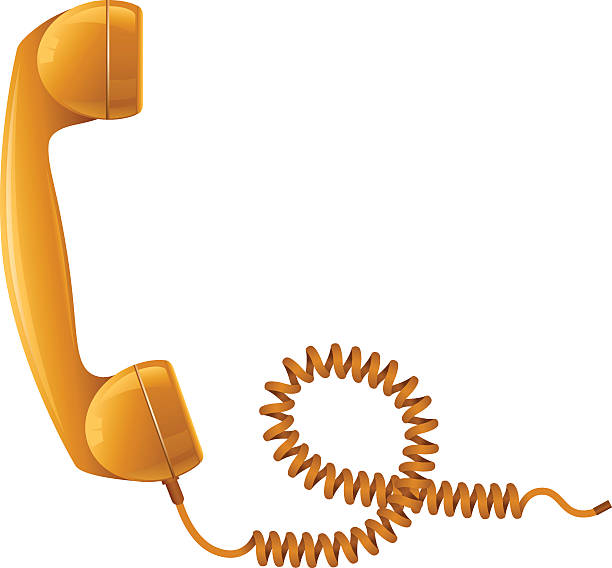 수화기 - telephone receiver illustrations stock illustrations