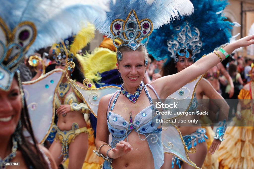 Samba dancers w Coburg - Zbiór zdjęć royalty-free (Bawaria)