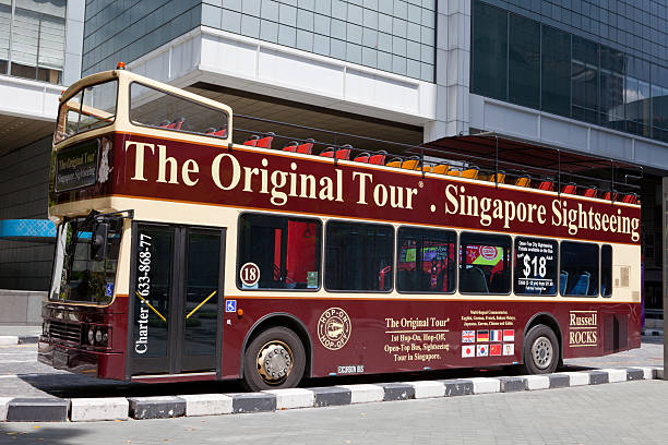 scania l94ub tour in autobus - editorial asia singapore tourist foto e immagini stock