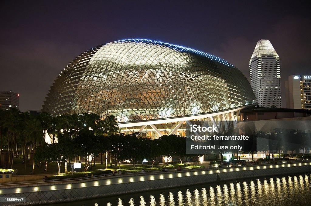 Cingapura - Foto de stock de Teatro Esplanada royalty-free