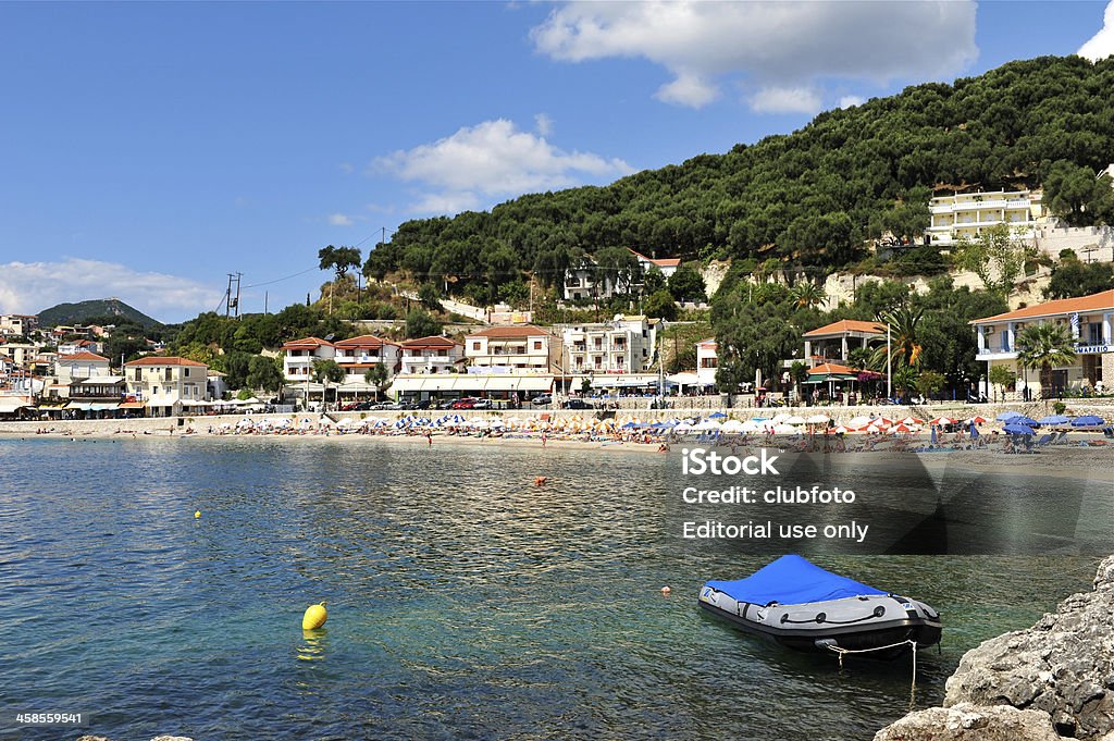 Parga beach i bay w Grecji - Zbiór zdjęć royalty-free (Edytorski)