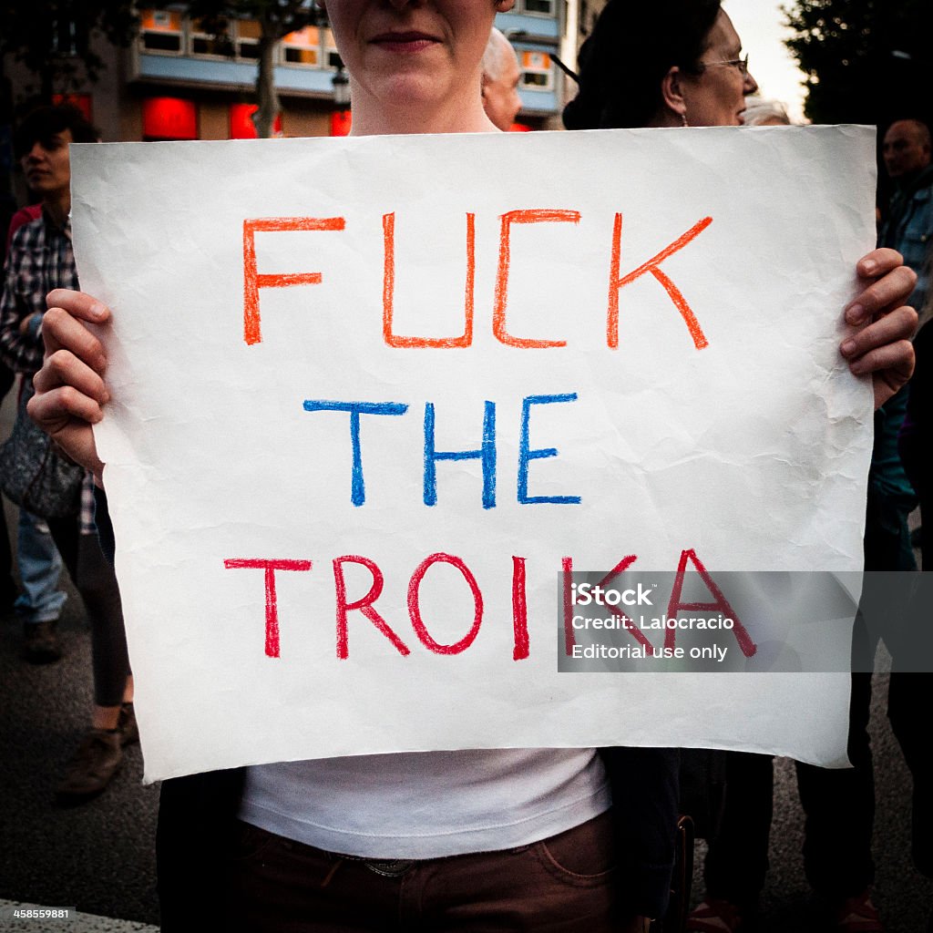 F *ck la troika - Foto de stock de Activista libre de derechos