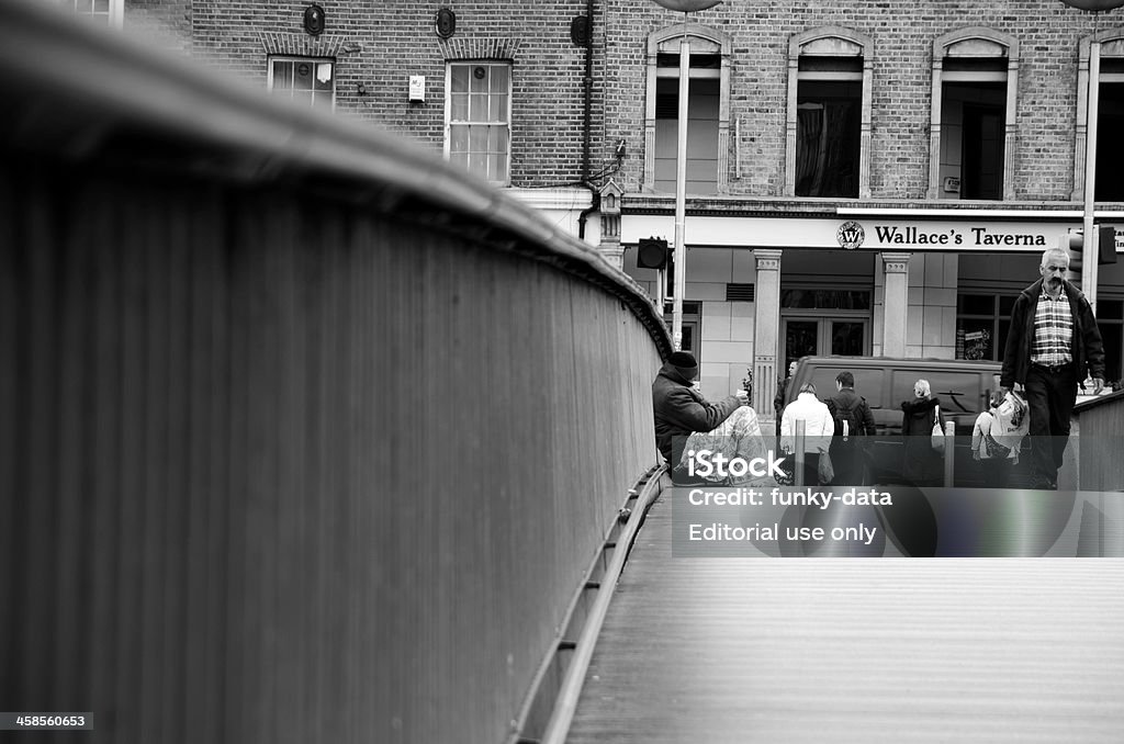 Street Mendigo em Dublin - Royalty-free Preto e Branco Foto de stock