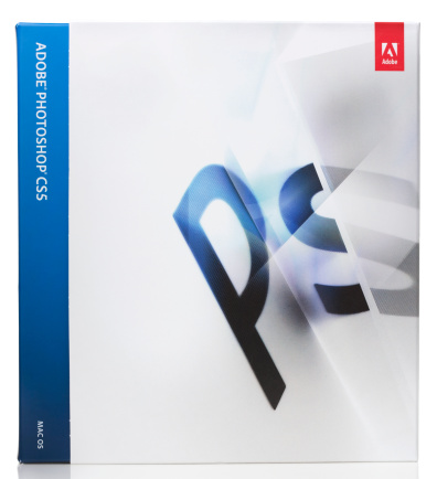 Belen, New Mexico, USA - February 26, 2011: Product box for Adobe Photoshop CS5 Software for Mac Operating Systems.