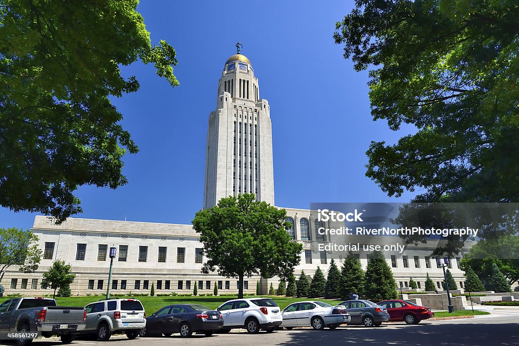 Nebraska State Capitol - Zbiór zdjęć royalty-free (Architektura)