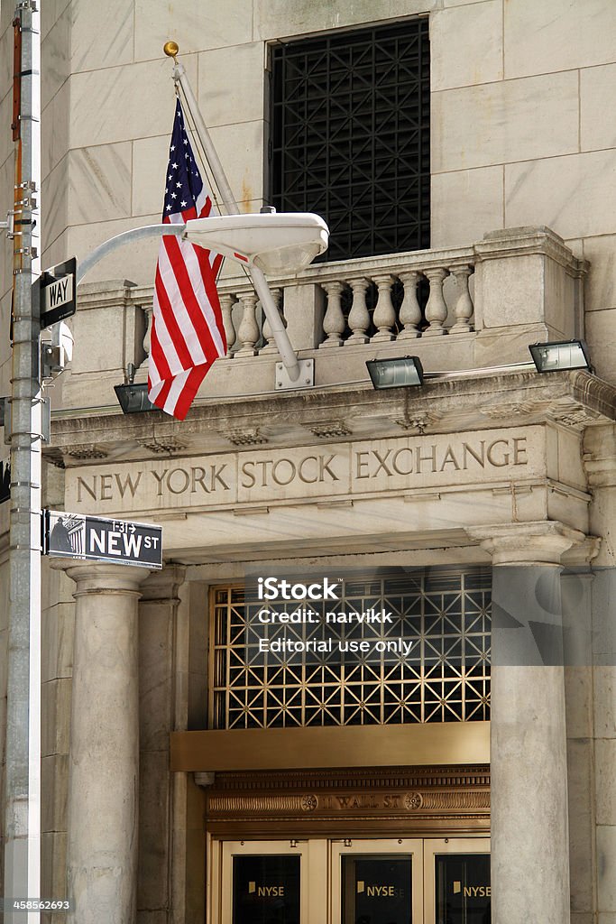 De New York Stock Exchange entrée - Photo de Affaires libre de droits