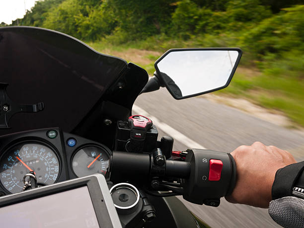 gps 、モーターサイクル - motorcycle motorcycle point of view biker motorcycle racing ストックフォトと画像