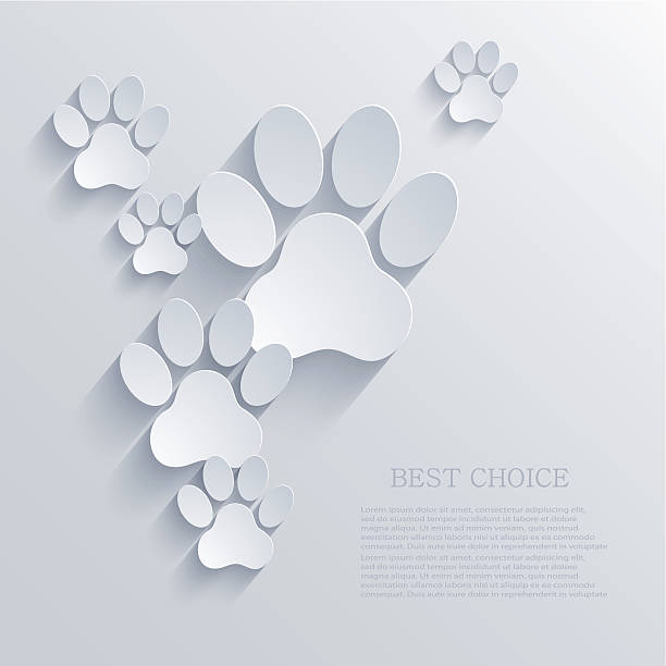 paw の背景のベクトルします。 eps 10 - dog paw print paw print点のイラスト素材／クリップアート素材／マンガ素材／アイコン素材