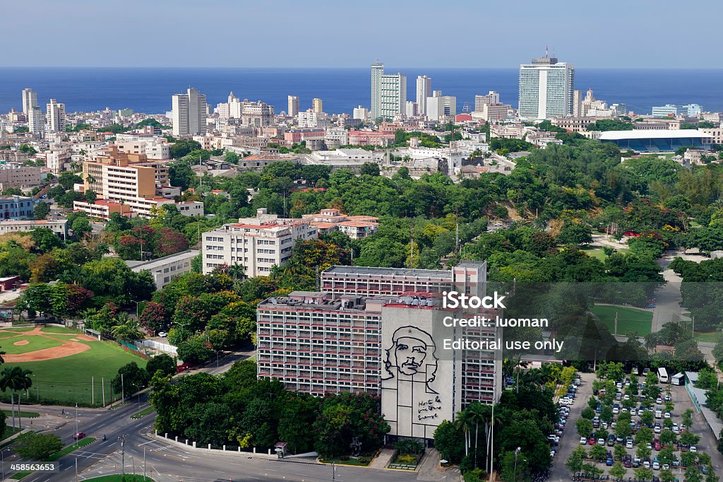 Piazza della Rivoluzione in Habana - Foto stock royalty-free di Acqua