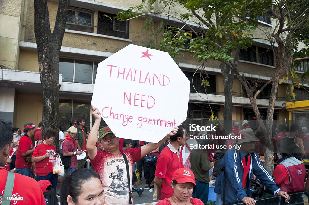 UDD (rotes Hemd) Proteste In Bangkok - Lizenzfrei Anzahl von Menschen Stock-Foto