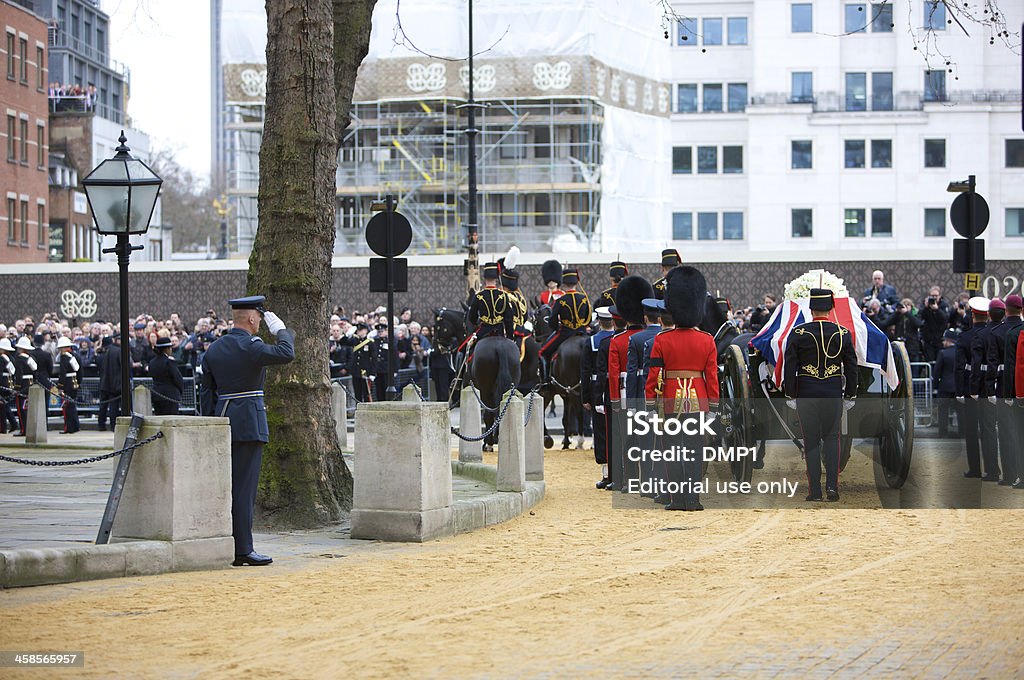 Le London cérémonie funéraire du Premier ministre britannique Margaret Thatcher - Photo de Adulte libre de droits