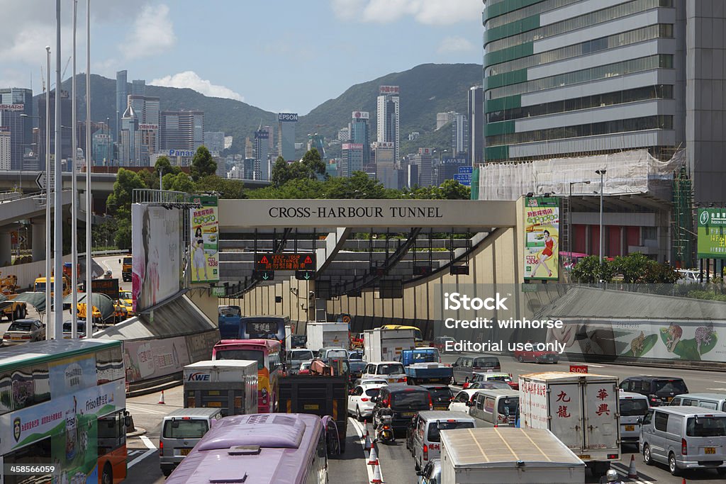 Congestionamento de tráfego em Hong Kong - Royalty-free Ao Ar Livre Foto de stock