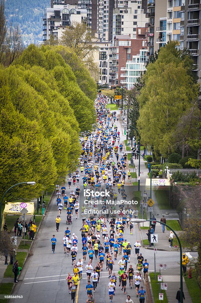 Vancouver sol corrida de 2013 - Foto de stock de 10.000 metros royalty-free