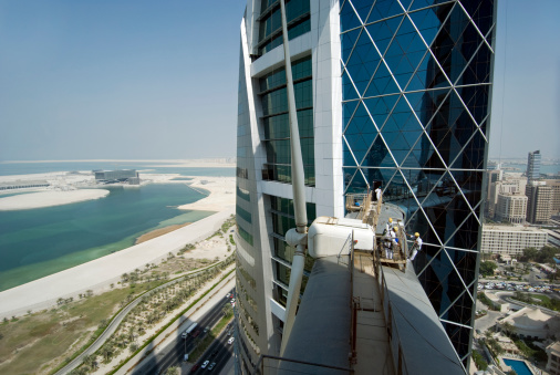 Dubai, UAE  april 10, 2023: Burj Al Arab Hotel at day, vertical frame