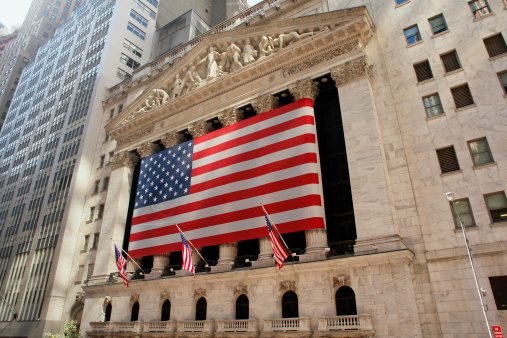 New York, USA - September, 20th 2008: The New York Stock Exchange (NYSE) is a Stock Exchange Located at Wall Street in lower Manhattan, New York City, USA. It is the world\\'s largest stock exchange. The Building was designated a National Historic Landmark.