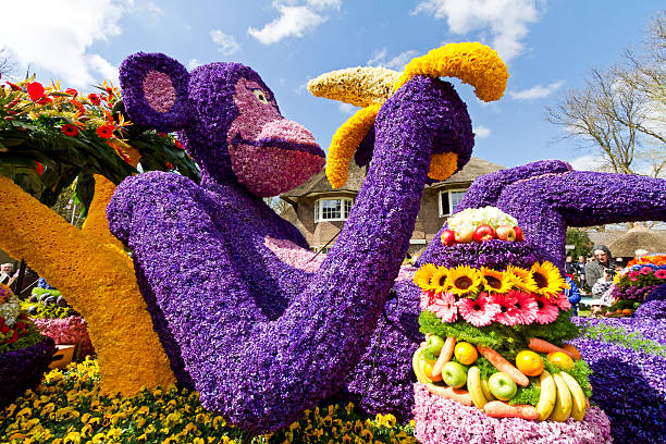 fleur parade - flower parade photos et images de collection