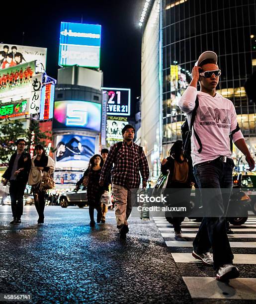 Shibuya Przejście Tokio Japonia - zdjęcia stockowe i więcej obrazów Azja - Azja, Edytorski, Fotografika