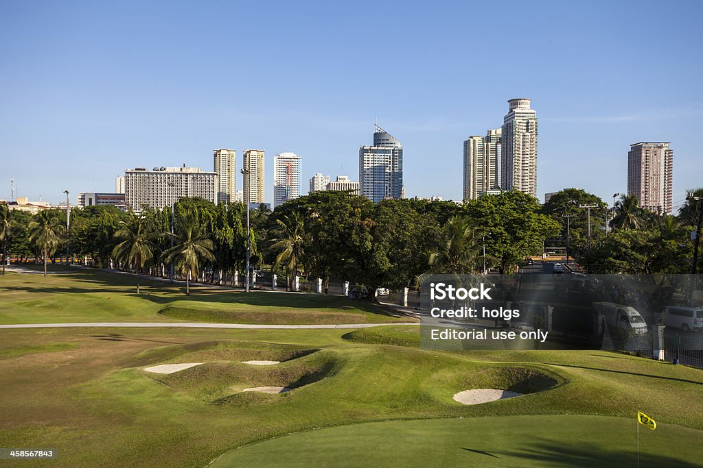 Skyline de Cidade de malato de Metro Manila - Royalty-free Ajardinado Foto de stock