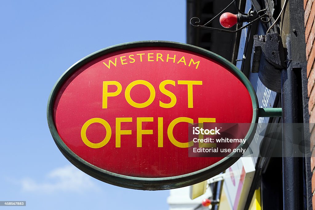 郵便局サインインし、Kent Westerham - イギリスのロイヤリティフリーストックフォト