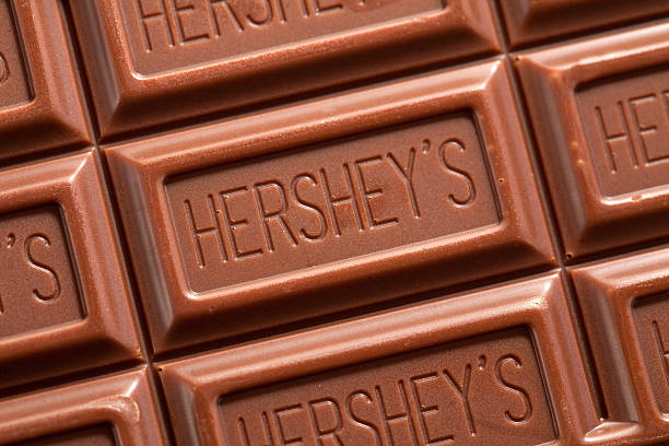 hershey de barra de chocolate - hersheys imagens e fotografias de stock