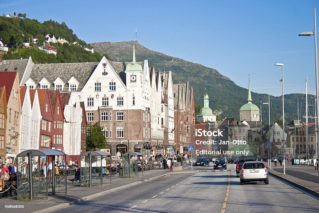 Bergen in Norwegen - Lizenzfrei Anhöhe Stock-Foto