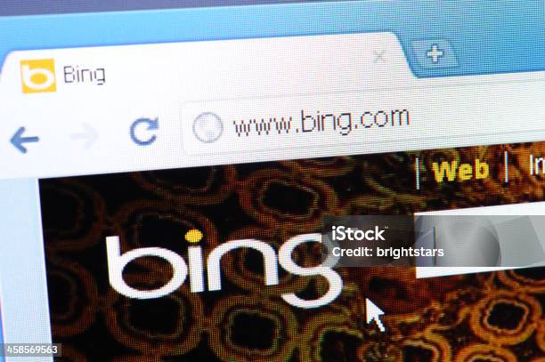 Bingcom Página Web En El Navegador Foto de stock y más banco de imágenes de Conceptos - Conceptos, Cursor, Detalle de primer plano