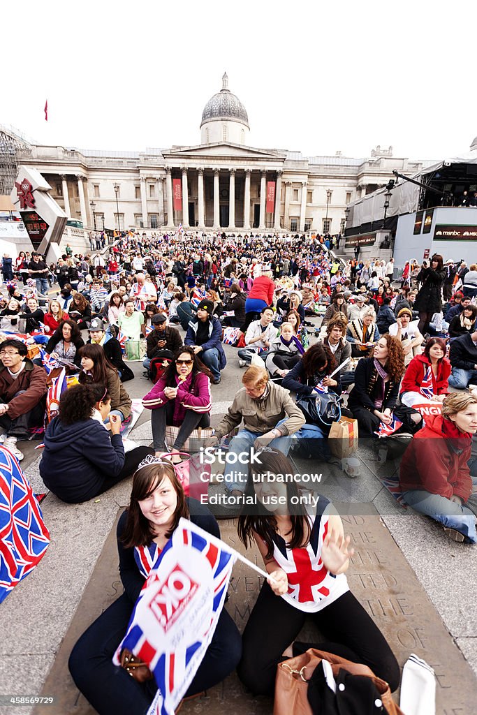 Royal de mariage, Trafalgar Square - Photo de Adulte libre de droits