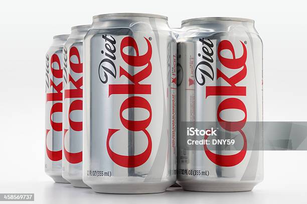 Diet Coke Six Pack Stock Photo - Download Image Now - Soda, Dieting, Can