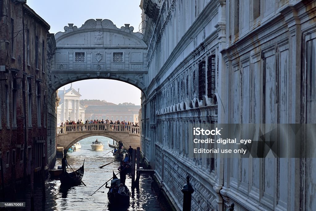Ponte dei Sospiri, Veneza, Itália - Foto de stock de Alto contraste royalty-free