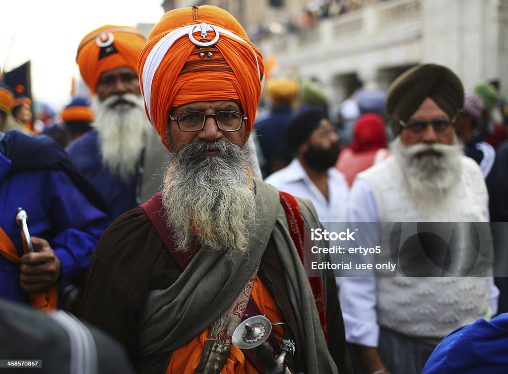 Indian Sikh devotees marca - Zbiór zdjęć royalty-free (Sikhizm)