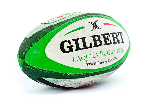 Piłka do Rugby na białym tle – zdjęcie