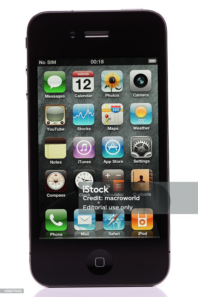 iPhone de cuarta generación - Foto de stock de 3G libre de derechos