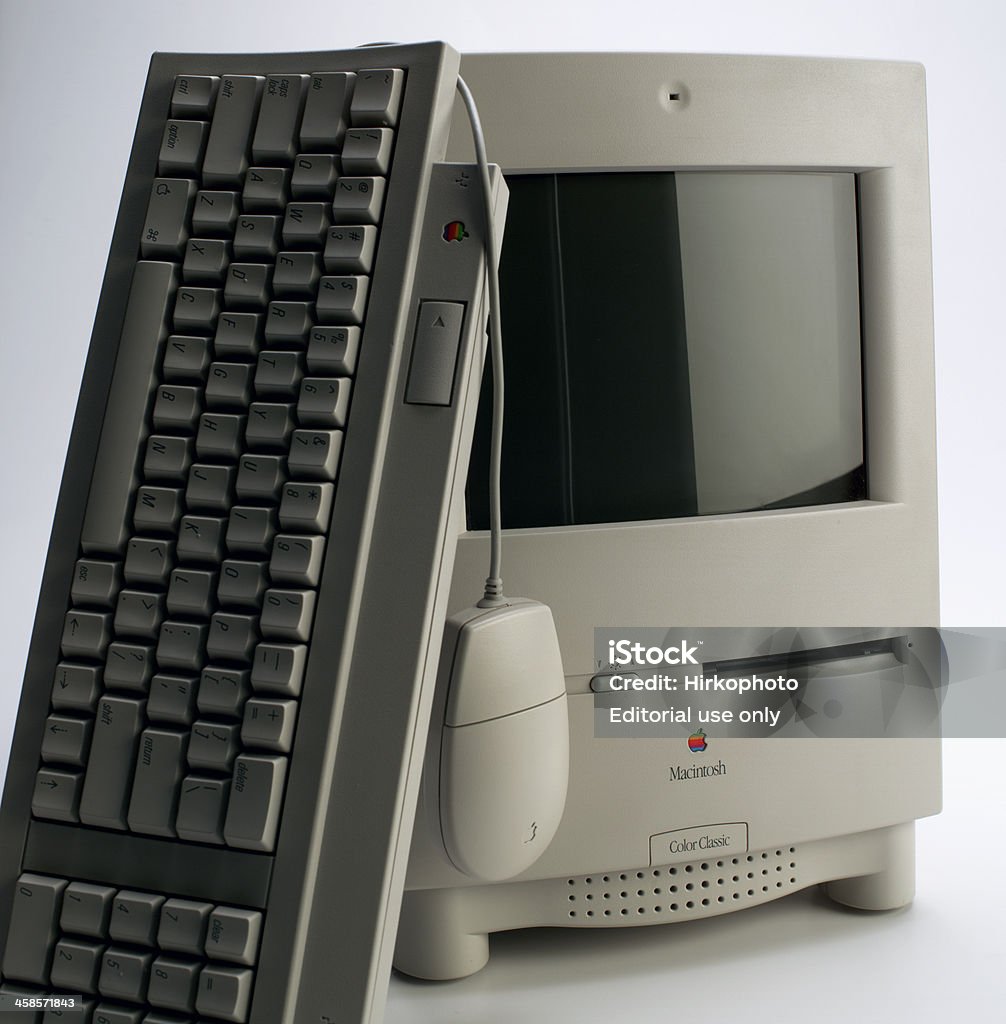 Apple macintosh カラーのクラシック - コンピュータのロイヤリティフリーストックフォト