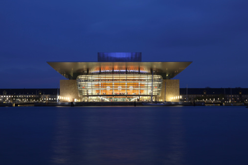 Copenhagen, Denmark - October 5th, 2011: Copenhagen Opera House by Night