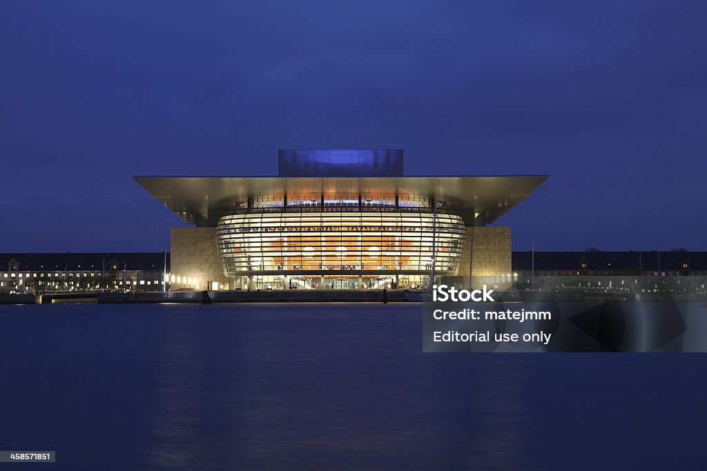 Copenhagen Opera Copenhagen, Denmark - October 5th, 2011: Copenhagen Opera House by Night Copenhagen Stock Photo