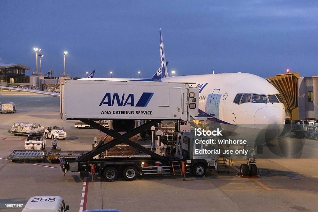 全日空ボーイング 767 機 - アジア大陸のロイヤリティフリーストックフォト