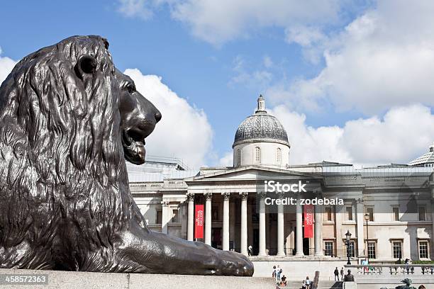 La National Gallery Da Trafalgar Square Londra - Fotografie stock e altre immagini di Ambientazione esterna - Ambientazione esterna, Animale, Architettura