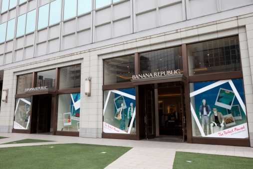 Tokyo, Japan - June 3, 2011 : Banana Republic fashion store in Roppongi Hills, Tokyo, Japan. This Banana Republic flagship store provides a broad range of fashion items.