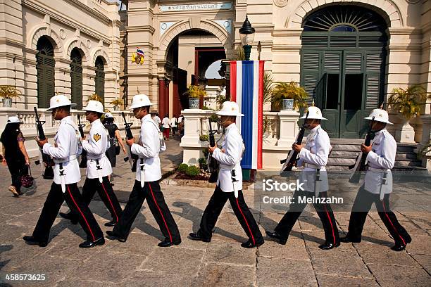 Parade Of The Kings Guards Stock Photo - Download Image Now - Architecture, Armed Forces, Asia