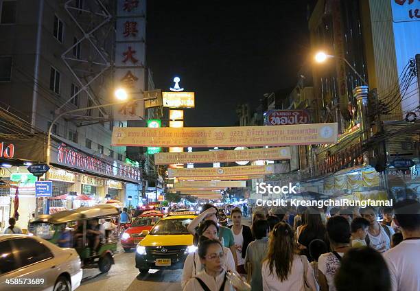 Foto de China Town Durante O Festival Vegetariano Bangcoc Tailândia e mais fotos de stock de Asiático e indiano
