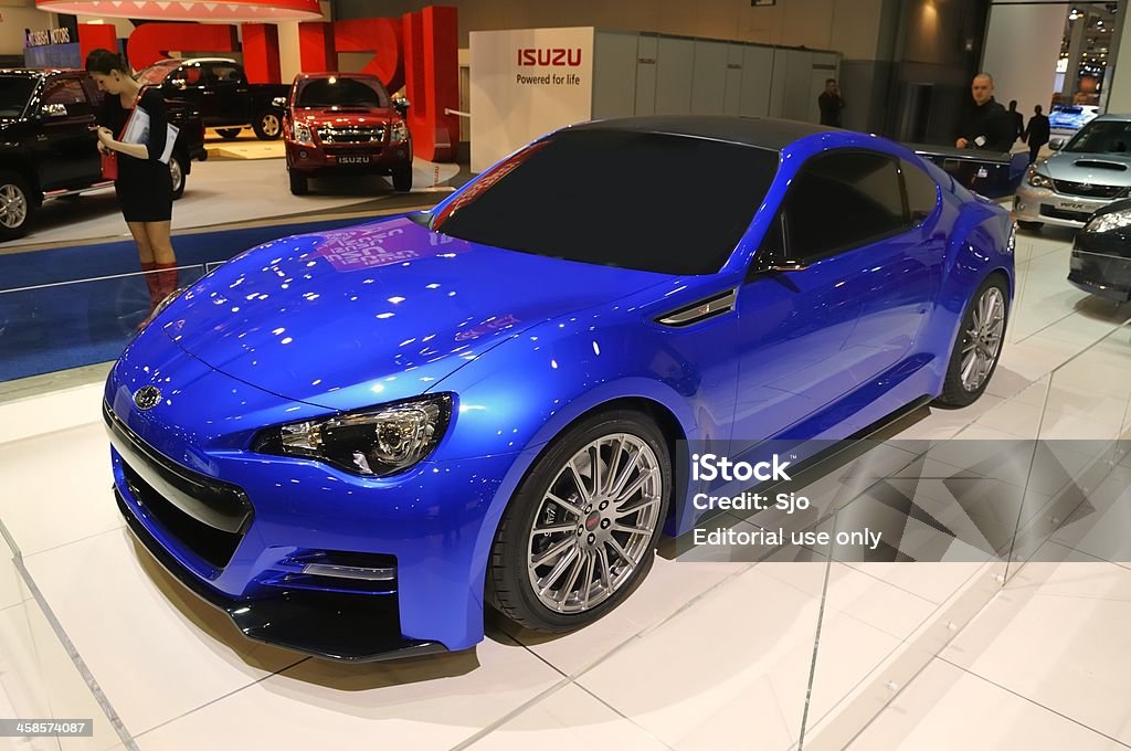 Subaru BRZ concepto de STI - Foto de stock de Azul libre de derechos