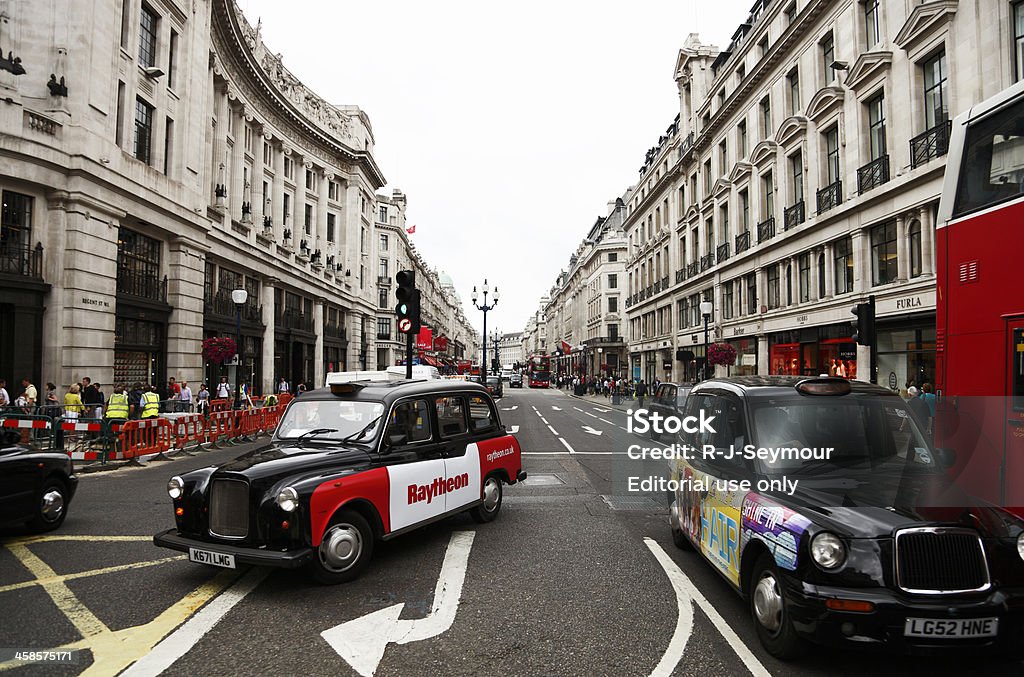 Londres-Regent Street tráfego - Royalty-free Arquitetura Foto de stock